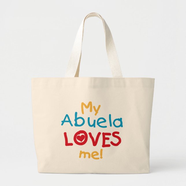 Bolsa Tote Grande LOVESMEabuela (Frente)