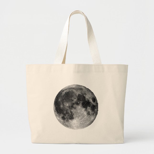 Bolsa Tote Grande Lua cheia (Frente)