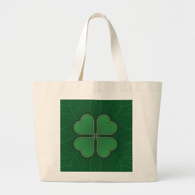 Bolsa Tote Grande Lucky Shamrock (Frente)