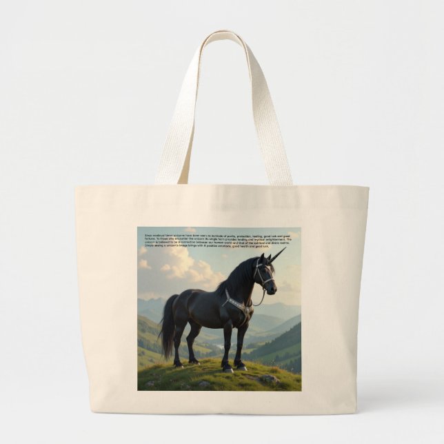 Bolsa Tote Grande Lucky Unicorn (Frente)