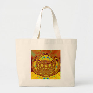 Bolsa Tote Grande Luva Amarela de Baseball: Uma Visão Retroativa