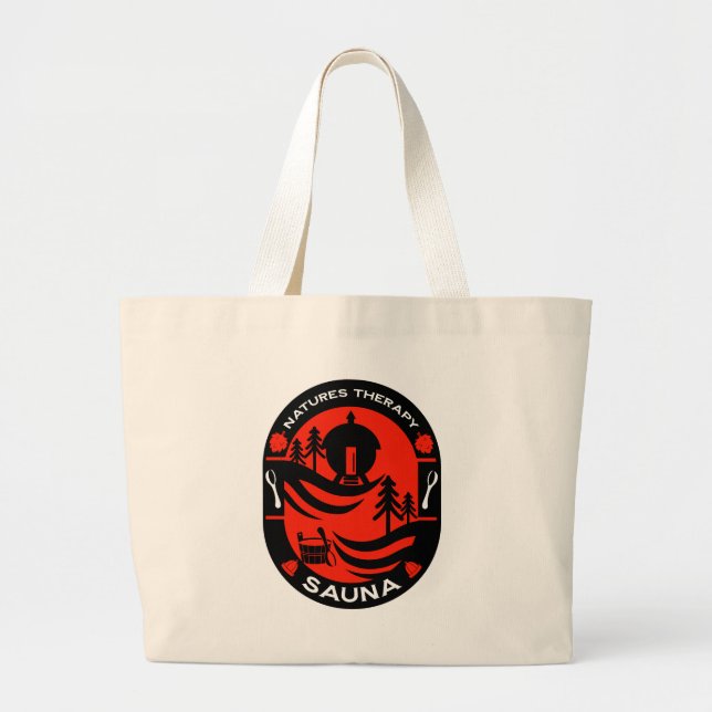 Bolsa Tote Grande luxo Sauna Gift (Frente)