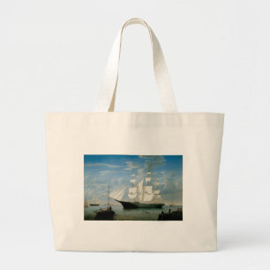 Bolsa Tote Grande Luz da estrela no porto de Boston