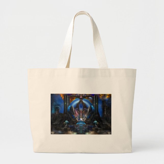 Bolsa Tote Grande Luz Da Sabedoria Antiga (Frente)