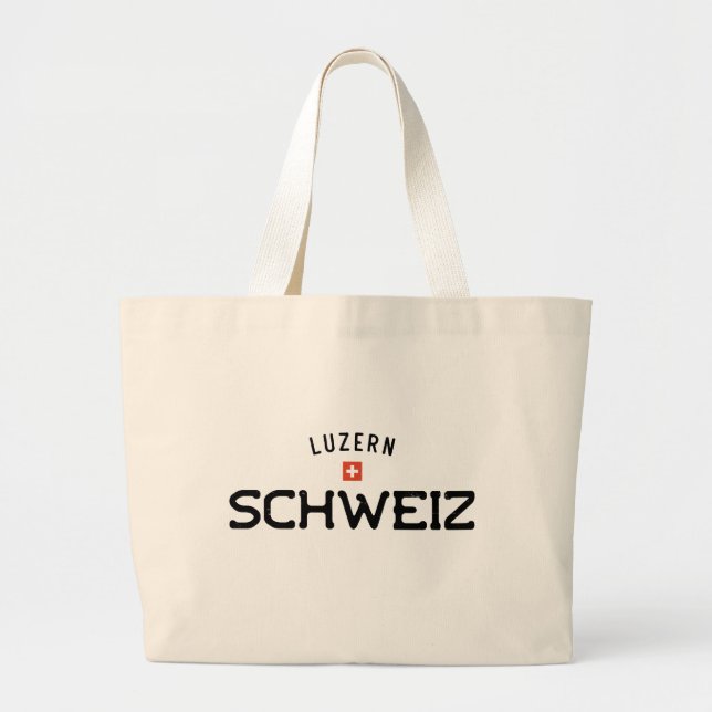 Bolsa Tote Grande Luzern Schweiz (Suiça de Luzerna) (Frente)