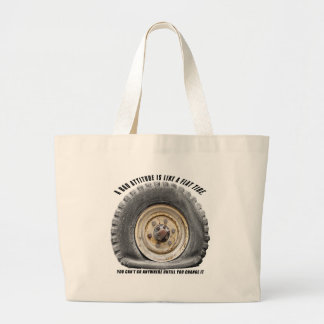 Bolsa Tote Grande Má Atitude Como Pneus
