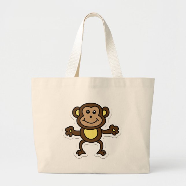 Bolsa Tote Grande macaco (Frente)