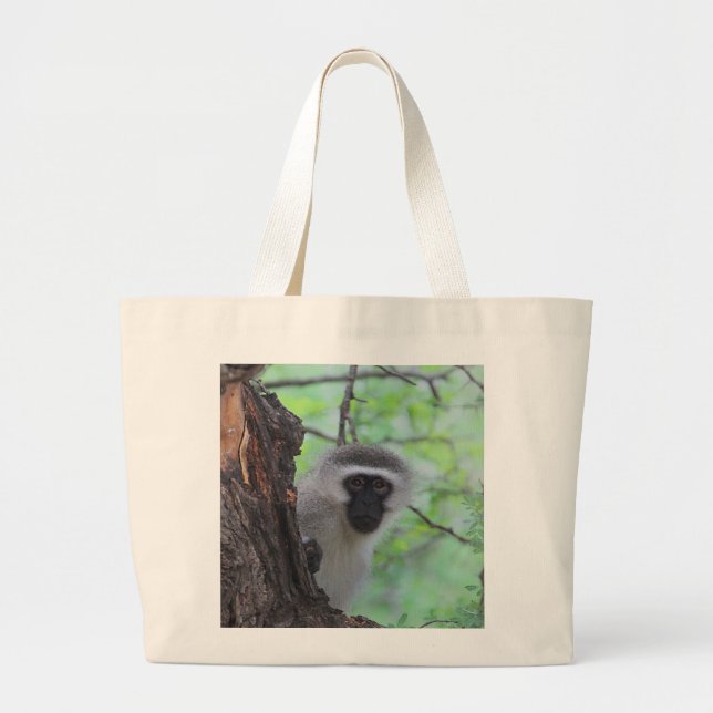 Bolsa Tote Grande Macaco Vervet (Frente)