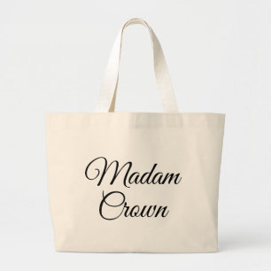Bolsa Tote Grande Madame Crown