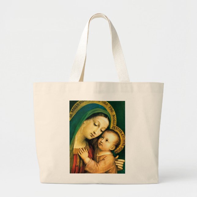 BOLSA TOTE GRANDE MADONNA E CRIANÇA (Frente)
