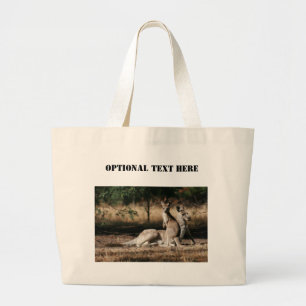 Bolsa Tote Grande Madre Kangaroo e Joey Relaxing
