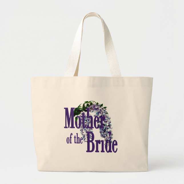 Bolsa Tote Grande Mãe da Noiva/ Wisteria Wedding (Frente)