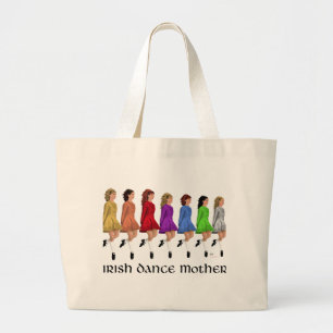 Bolsa Tote Grande Mãe de Dança Irlandesa - Linha Arco-íris