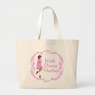 Bolsa Tote Grande Mãe de Dança Step Irlandesa - Rosa