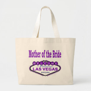Bolsa Tote Grande Mãe de Las Vegas do saco clássico roxo da noiva
