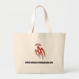 Bolsa Tote Grande MÃES - logotipo, WWW.MIRACLEFORMADISON.ORG