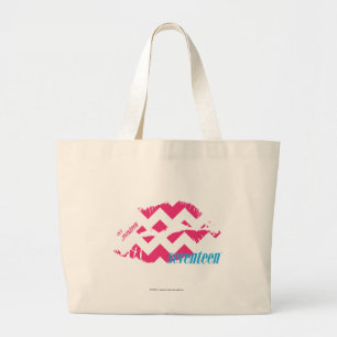 Bolsa Tote Grande Magenta do ziguezague