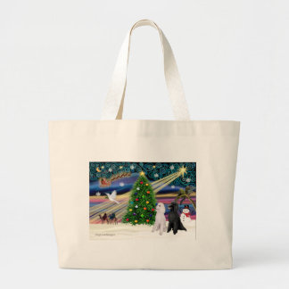 Bolsa Tote Grande MAGIA DE NATAL-Poodle ST-Par2