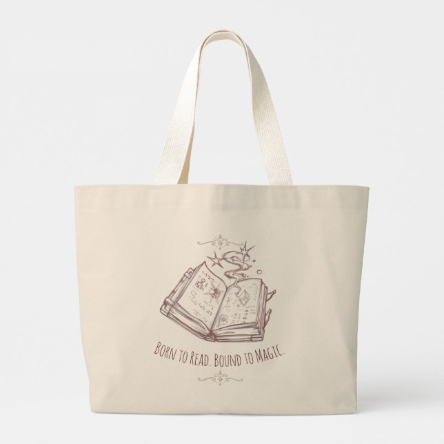 Bolsa Tote Grande Magic Readers Book Club – Enchanted Book Lover (Verso)