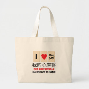 Bolsa Tote Grande Mah Jong & bater