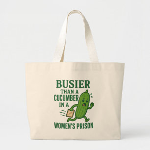 Bolsa Tote Grande Mais Ocupado Que um Pepino numa Prisão Feminina En