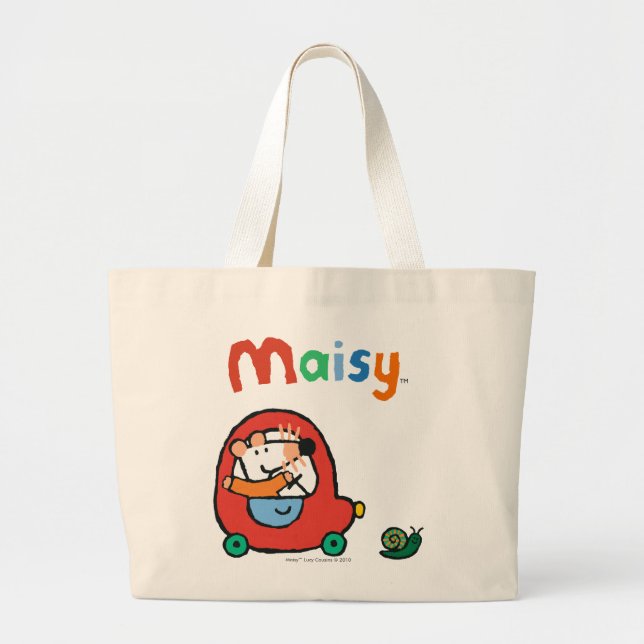 Bolsa Tote Grande Maisy conduz um carro vermelho bonito (Frente)