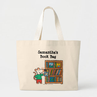 Bolsa Tote Grande Maisy e uma prateleira de livros