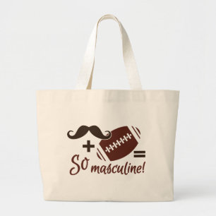 Bolsa Tote Grande Mala de bigode e futebol - escolha o estilo