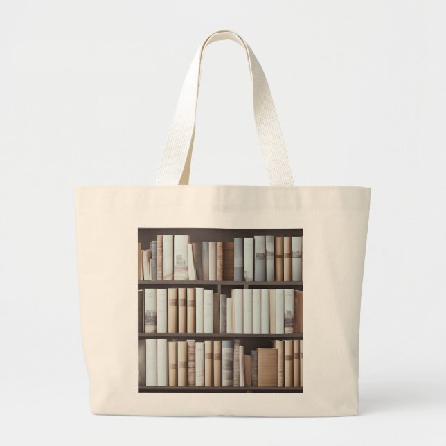 Bolsa Tote Grande Mala de Livros Temperamental (Frente)