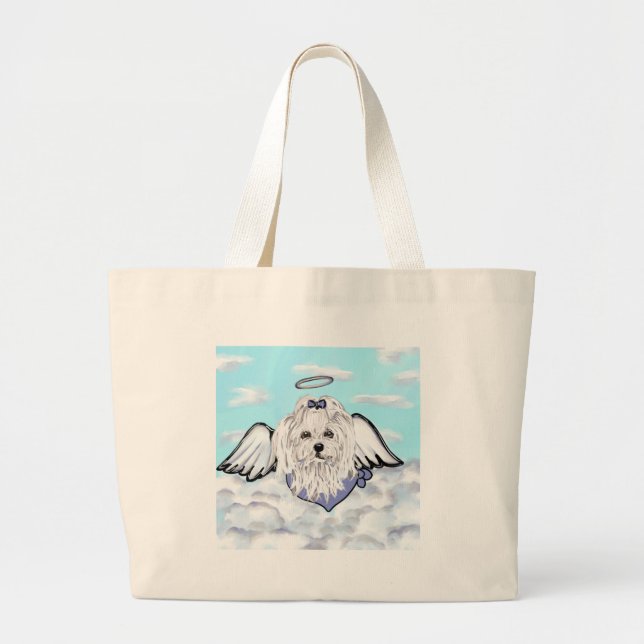 Bolsa Tote Grande Maltese Angel (Frente)