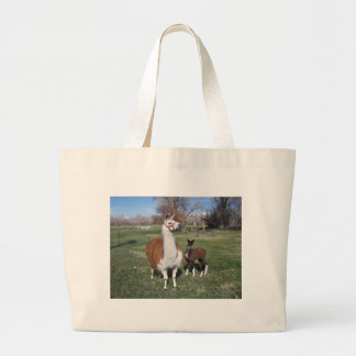 Bolsa Tote Grande Mama da Lama e bebê do lama