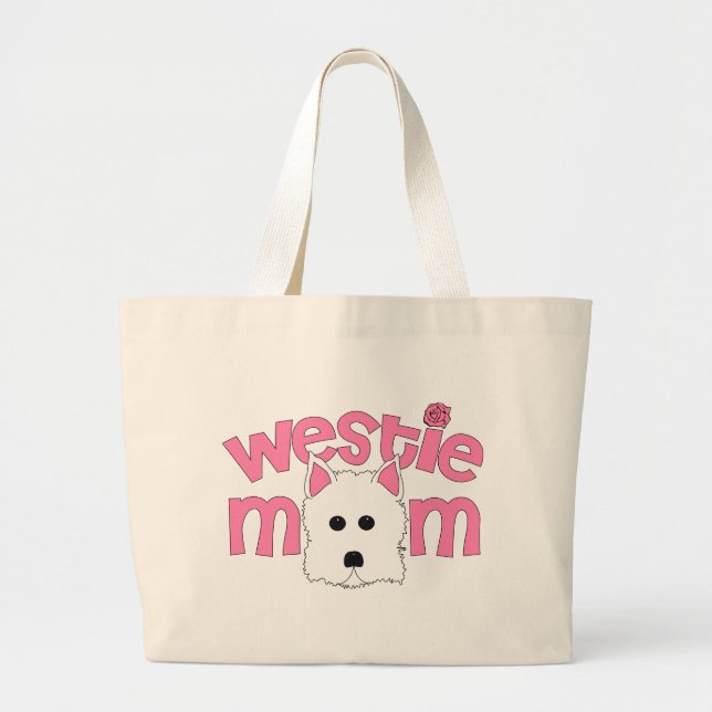 Bolsa Tote Grande Mamã de Westie (Frente)