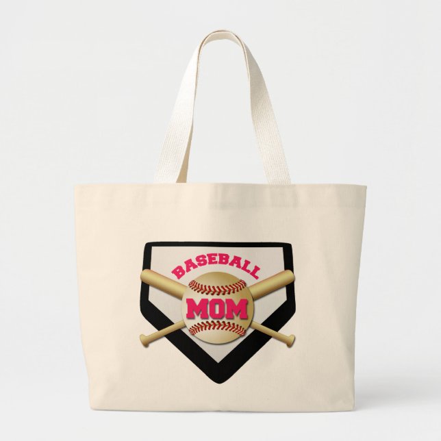BOLSA TOTE GRANDE MAMÃ DO BASEBOL (Frente)