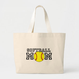Bolsa Tote Grande Mamã do softball