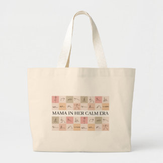 Bolsa Tote Grande Mama Em Sua Era Tranquila Estética de Yoga Design