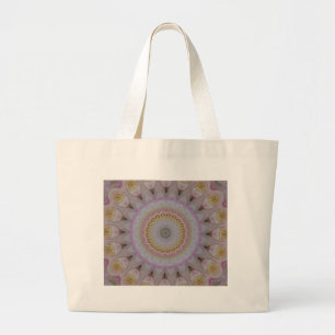 Bolsa Tote Grande Mandala De Rosas Amarelas