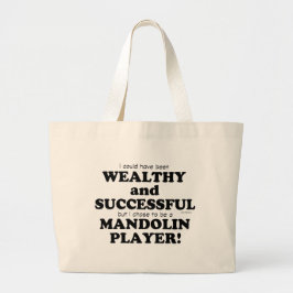 Bolsa Tote Grande Mandolin rico e bem-sucedido
