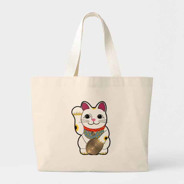 Bolsa Tote Grande Maneki Neko (Frente)