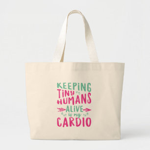 Bolsa Tote Grande Mantendo o dia dos pais vivo do dia das mães dos
