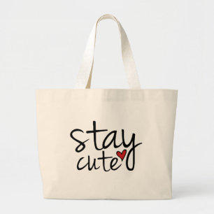 Bolsa Tote Grande Mantenha a barra de ferramentas bonita