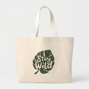 Bolsa Tote Grande Mantenha a barra de ferramentas selvagem