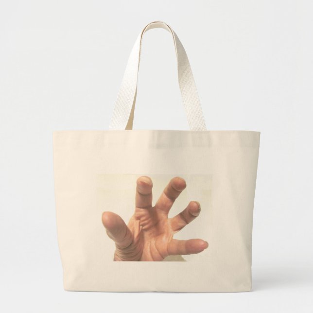 Bolsa Tote Grande Mão De Captura (Frente)