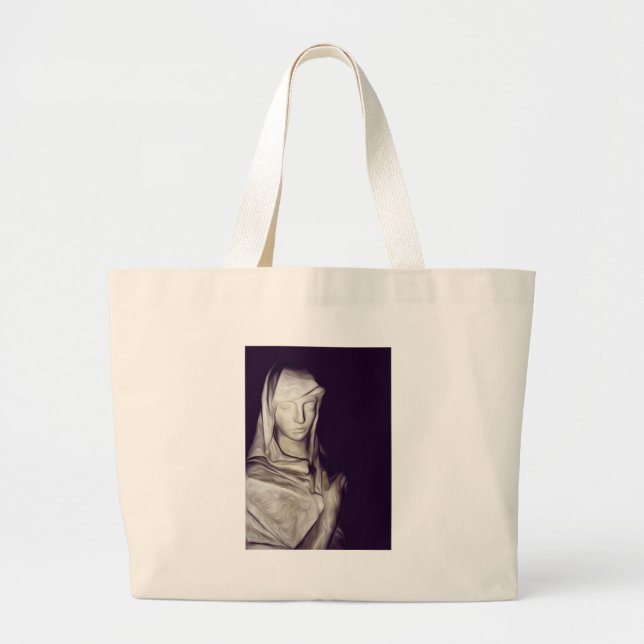 Bolsa Tote Grande mão no coração (Frente)