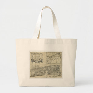 Bolsa Tote Grande Mapa de St Augustine Florida (1764)