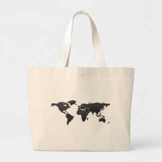 Bolsa Tote Grande Mapa do mundo