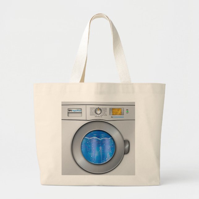 Bolsa Tote Grande Máquina de lavagem (Frente)