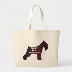 Bolsa Tote Grande Marca de Toque do SCHNAUZER BFF Padrão