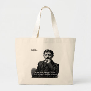 Bolsa Tote Grande Marcel Proust & Citação Famosa