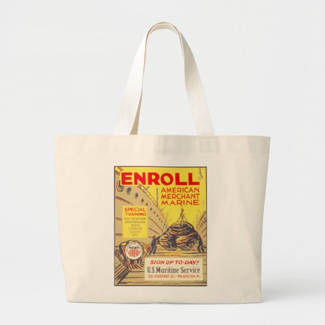 BOLSA TOTE GRANDE MARINA COMERCIAL (Frente)