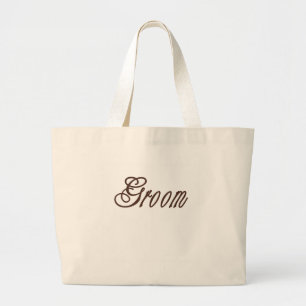 Bolsa Tote Grande Marrons elegantes do noivo
